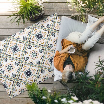 Covor interior din vinil Plăci cu model geometric