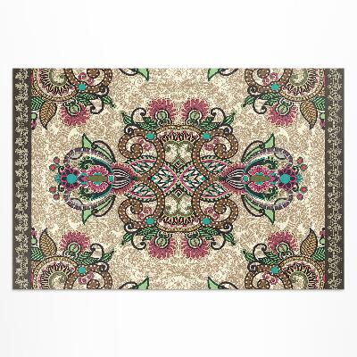 Covor interior din vinil Model floral oriental clasic