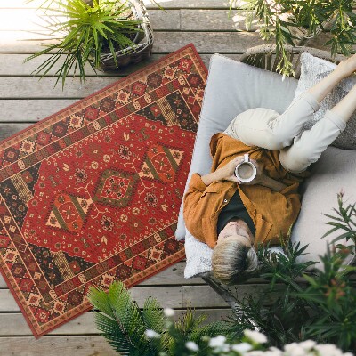 Covor interior din vinil Motive florale vintage în stil antic