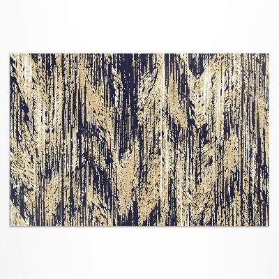 Covor de vinil Dungi galbene retro vintage boho