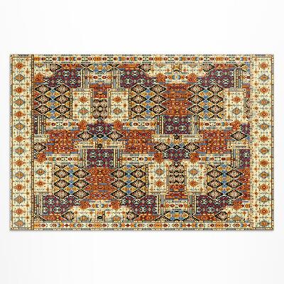 Covor de vinil acasă Patchwork geometric boho vintage