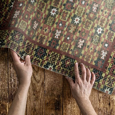 Covor de vinil acasă Mozaic de epocă Etno colorat de epocă
