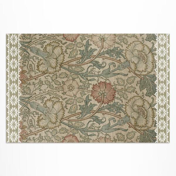Covor de vinil William Morris trandafir sălbatic