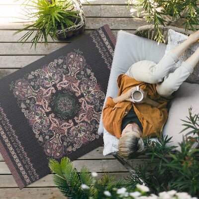 Covor interior din vinil Model floral ornamental elegant