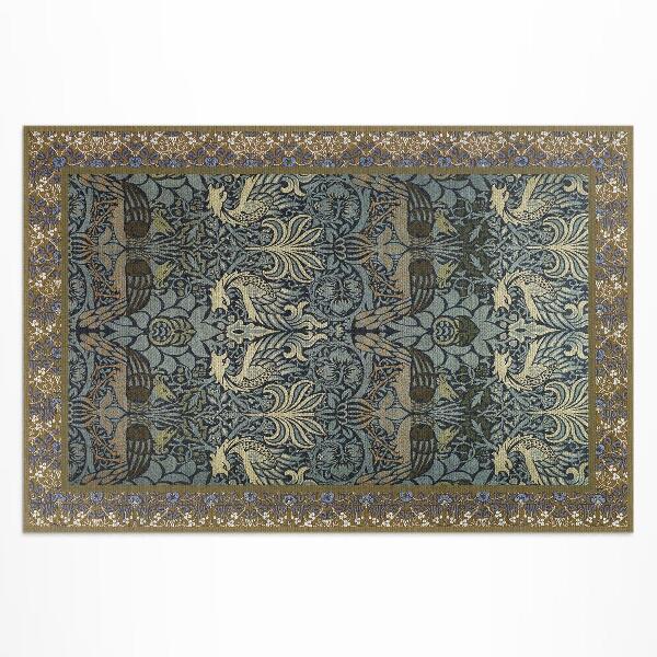 Covor de vinil acasă Păun și dragon William Morris