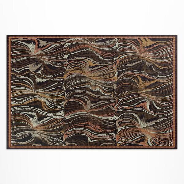 Covor interior din vinil Forme abstracte imitație țesătură de epocă