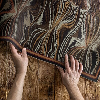 Covor interior din vinil Forme abstracte imitație țesătură de epocă