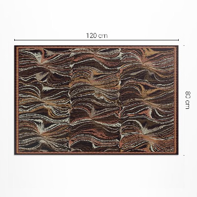 Covor interior din vinil Forme abstracte imitație țesătură de epocă