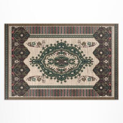 Covor de vinil Verde geometric colorat