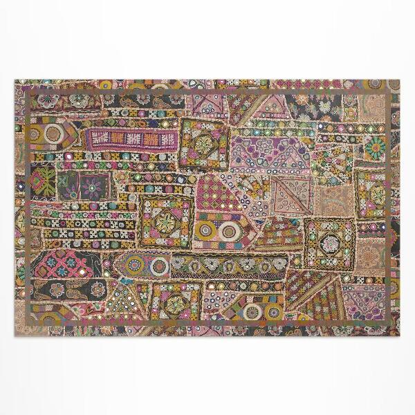 Covor de vinil Model etnic retro patchwork
