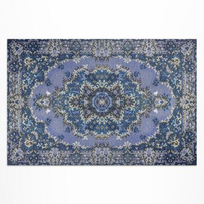 Covor de vinil acasă Albastru tradițional din Orientul Mijlociu