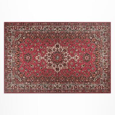 Covor de vinil acasă Model persan vintage floral roșu