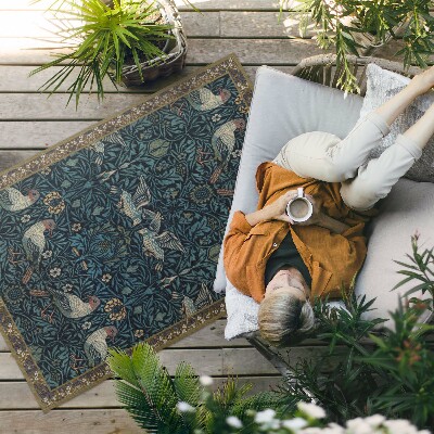 Covor interior din vinil Pasăre în câmp de William Morris