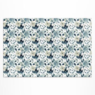 Covor de vinil acasă Flori pictate model floral regulat
