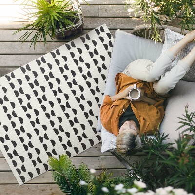Covor de vinil acasă Crescentă neregulată model boho
