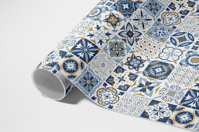 Covor de vinil Mozaic grecesc albastru dale decorative