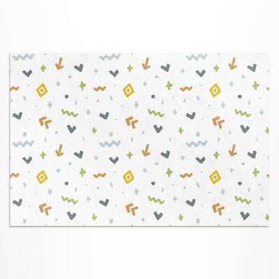 Covor de vinil acasă Icoane și forme pastelate în stil boho