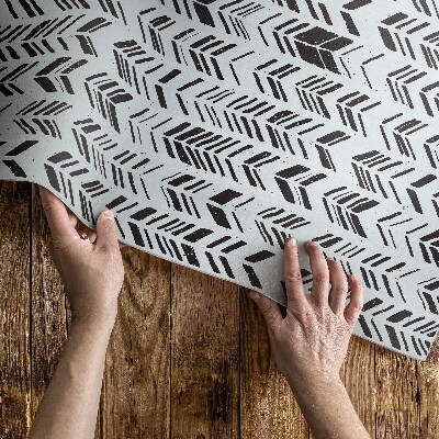 Covor interior din vinil Pană indiană și design boho cu săgeți