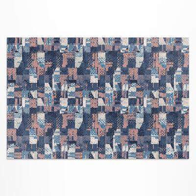 Covor de vinil Mozaic abstract în stil retro vintage