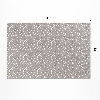 Covor de vinil Pajiște cu flori model boho delicat