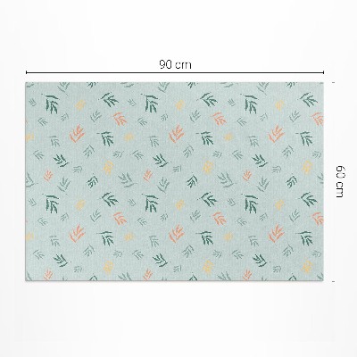 Covor de vinil acasă Ramuri mici motive florale boho