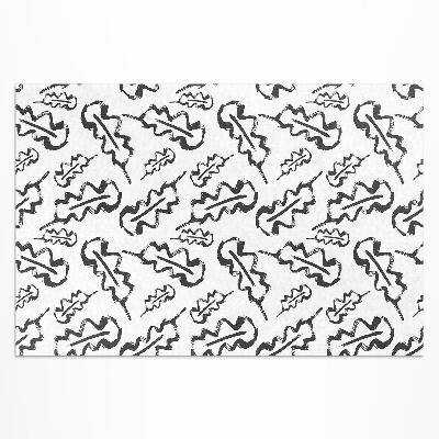 Covor de vinil Frunze pictate în stil minimalist