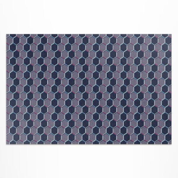 Covor de vinil acasă Hexagoane 3d mozaic fin