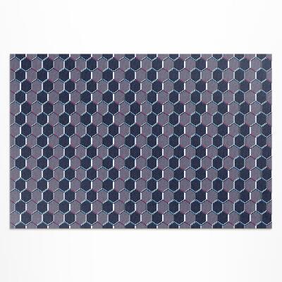 Covor de vinil acasă Hexagoane 3d mozaic fin