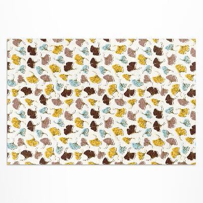 Covor de vinil Frunze pastelate de ginkgo ilustrație boho
