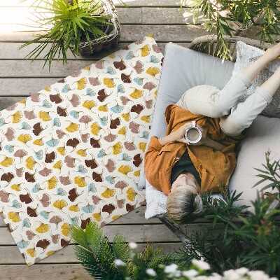 Covor de vinil Frunze pastelate de ginkgo ilustrație boho