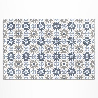 Covor interior din vinil Flori pastelate model regulat delicat