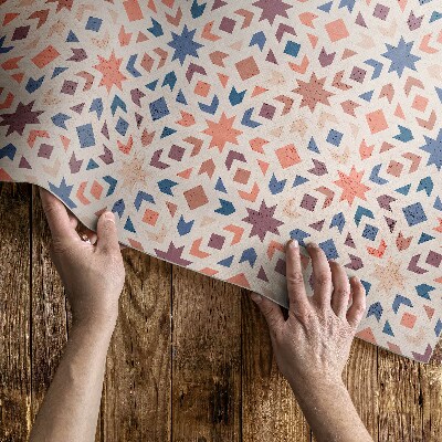 Covor interior din vinil Stele pastelate și săgeți model vintage
