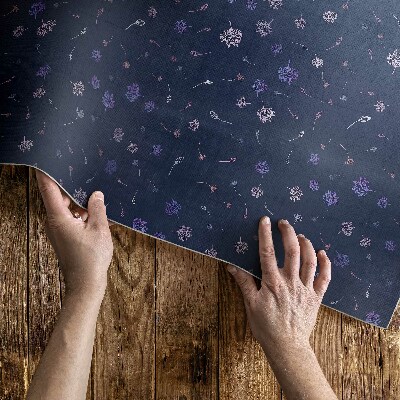Covor de vinil acasă Flori boho de câmp fin