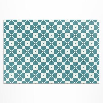 Covor interior din vinil Model floral de țiglă