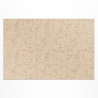 Covor de vinil acasă Frunze liniare de toamnă în stil boho