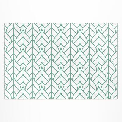 Covor interior din vinil Model minimalist de frunze liniare