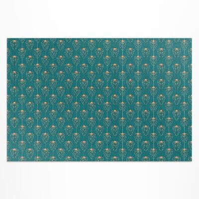 Covor de vinil Model floral cu frunze repetate