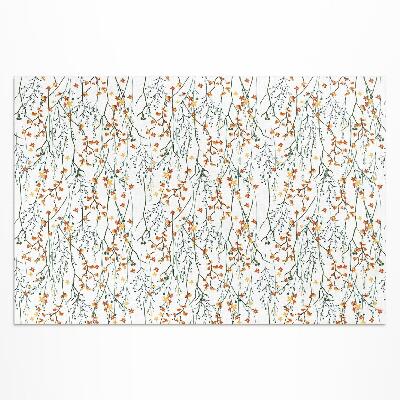 Covor de vinil acasă Flori și crenguțe în stil boho