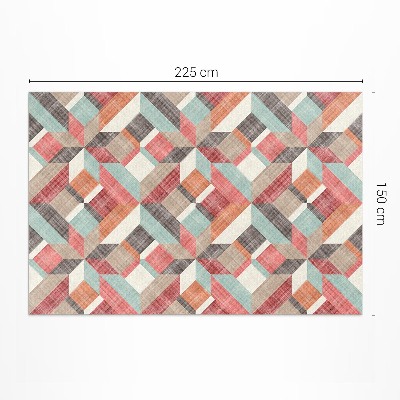 Covor de vinil Model geometric purtabil