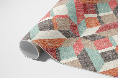 Covor de vinil Model geometric purtabil