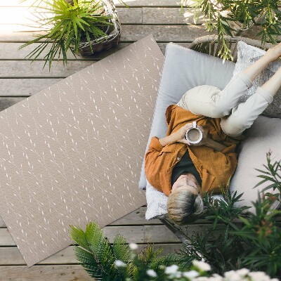 Covor de vinil acasă Frunze și crenguțe boho fine și delicate