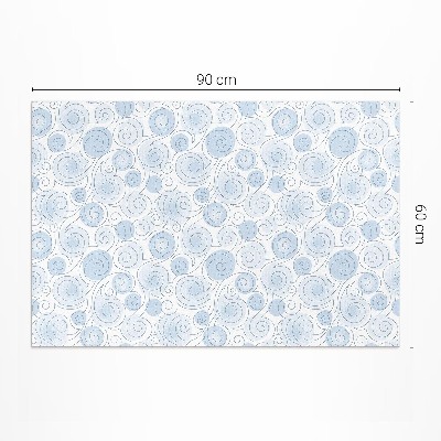 Covor de vinil Acuarelă cercuri și valuri abstracte