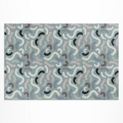 Covor de vinil acasă Linii abstracte retro