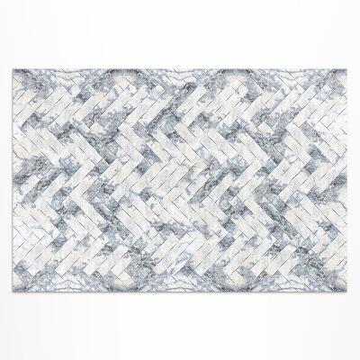 Covor interior din vinil Parchet de piatră lumină herringbone