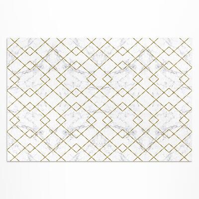 Covor interior din vinil Romburi pe marmură ușoară