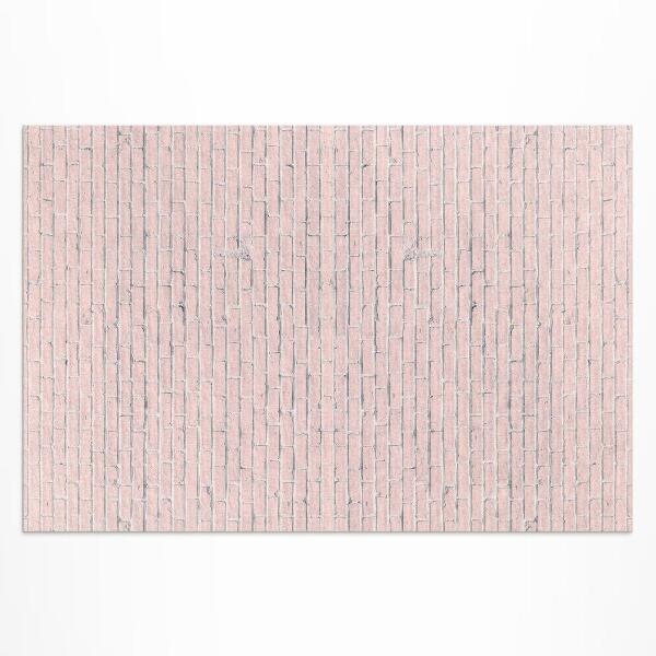 Covor de vinil Perete din cărămidă fină pastel