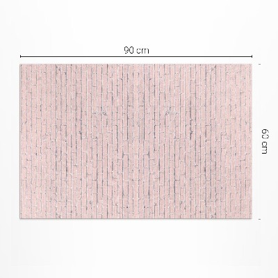 Covor de vinil Perete din cărămidă fină pastel