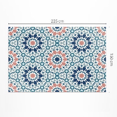 Covor de vinil Caleidoscop model geometric pastel
