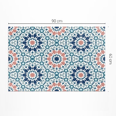 Covor de vinil Caleidoscop model geometric pastel