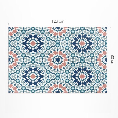 Covor de vinil Caleidoscop model geometric pastel